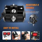 Nilight 4" LED Light Pods - Red 2PCS Combo