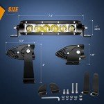 Nilight 7-Inch 30W Slim Spot LED Light Bar