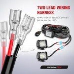 Nilight Wireless Remote Wiring Harness for LED Lights
