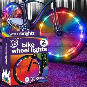 Rainbow LED Bike Tire Lights (2-Pack)