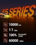 Yellow LED Fog Light Bulbs - 10000LM, 3000K