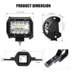 EBESTauto 4" LED Work Light Pods for Towing