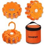 HEIGPAN LED Road Flares with Magnetic Base - 3 Pack