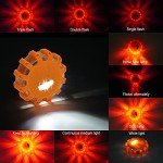 HEIGPAN LED Road Flares with Magnetic Base - 3 Pack