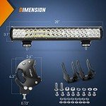 Nilight 20" 126W Off-Road LED Light Bar Set