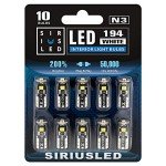 Super Bright LED Bulbs for Car Interior - 10 Pack