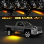 Amber LED Running Board Lights for Trucks 70