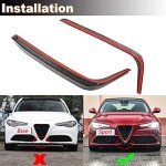 Carbon Fiber Fog Light Cover for Alfa Romeo Giulia