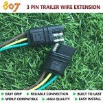 36-Inch 3-Way Trailer Connector with Wire Extension