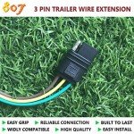 36-Inch 3-Way Trailer Connector with Wire Extension
