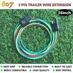 36-Inch 3-Way Trailer Connector with Wire Extension