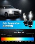 D2S HID Xenon Headlight Bulbs 6000K - 2 Pack