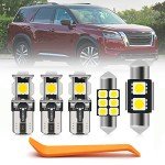 10-Pack LED White Interior Lights for 2022 Nissan Pathfinder