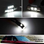 10-Pack LED White Interior Lights for 2022 Nissan Pathfinder