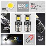 10-Pack LED White Interior Lights for 2022 Nissan Pathfinder