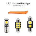 10-Pack LED White Interior Lights for 2022 Nissan Pathfinder