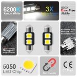 10-Pack LED White Interior Lights for 2022 Nissan Pathfinder
