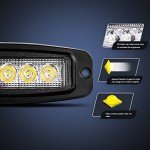 Nilight 18W Spot LED Work Light Bar – 2 Pack