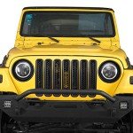 Black Headlight Bezel Cover for Jeep TJ 1997-2006