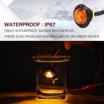 Pack of 100 Amber 3/4 Inch LED Marker Lights