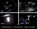 Cool White LED Interior Bulbs for Subaru WRX STi