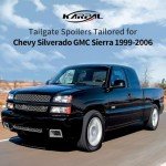 Tailgate Molding Spoiler Cap for Chevy Silverado/GMC Sierra
