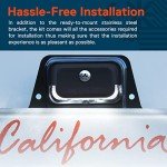 Black LED License Plate Light for Trailers & Trucks