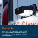 Black LED License Plate Light for Trailers & Trucks