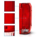 AmeriLite Red Tail Light Assembly for Ford Trucks