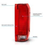 AmeriLite Red Tail Light Assembly for Ford Trucks