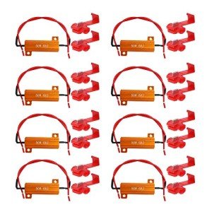 50W 6Ohm LED Load Resistors - 8 Pack