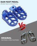 JFG Racing CNC Dirt Bike Foot Pegs - Blue
