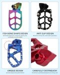 JFG Racing CNC Dirt Bike Foot Pegs - Blue