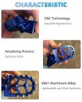 JFG Racing CNC Dirt Bike Foot Pegs - Blue