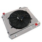 RadySpeed 3 Row Radiator with Fan for Chevy C10 C20 C30