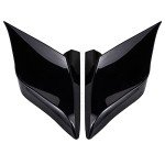 Harley Touring Stretched Side Covers - Vivid Black