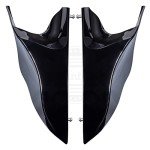 Harley Touring Stretched Side Covers - Vivid Black