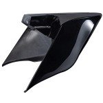 Harley Touring Stretched Side Covers - Vivid Black