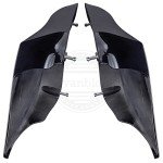 Harley Touring Stretched Side Covers - Vivid Black