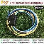 6-Way Square Trailer Wiring Harness Connectors