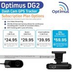 Optimus DG2 DashCam with GPS and Live Tracking