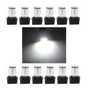 WLJH Bright White T10 LED Dash Bulbs - 10 Pack
