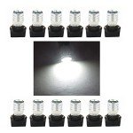 WLJH Bright White T10 LED Dash Bulbs - 10 Pack