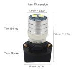 WLJH Bright White T10 LED Dash Bulbs - 10 Pack