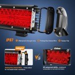 Nilight 6.5" LED Light Pod - Red Combo Pack
