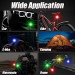 RGB Strobe Lights with Remote Control - 8 Colors