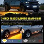 Nilight 70-Inch Truck LED Running Board Lights Set