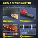 Nilight 70-Inch Truck LED Running Board Lights Set