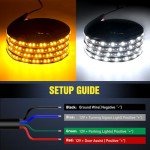 Nilight 70-Inch Truck LED Running Board Lights Set