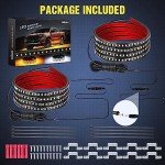Nilight 70-Inch Truck LED Running Board Lights Set